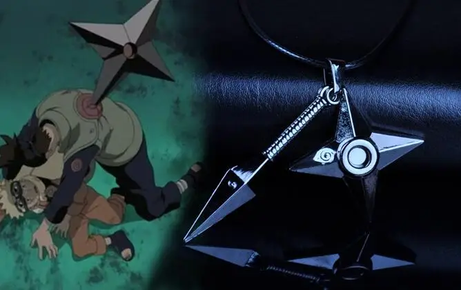 Kunai Shuriken Pendant with drama