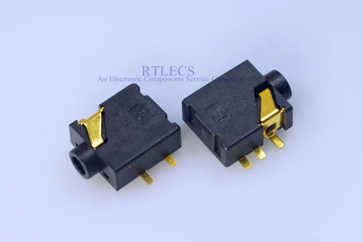 1000pcs stereo jack 2 5mm 5 pin for 3 poles stereo headphone plug SMD type reflow solderable with locators DC30V 0 5A Rohs New