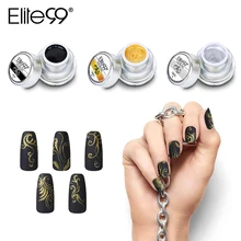 Elite99, 12 цветов, акриловая краска, гель для 3D ногтей, краска, цветной гель, краска для рисования, акриловый цвет, УФ гель-наконечник, сделай сам, дизайн ногтей