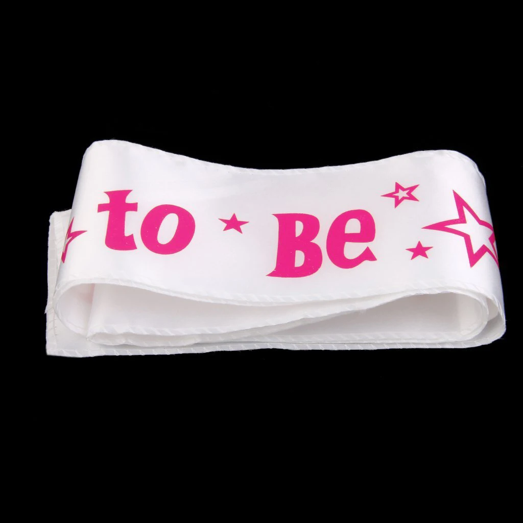 Bride with White Writing Sash Bride to be Star Night font b Wedding b font Shower