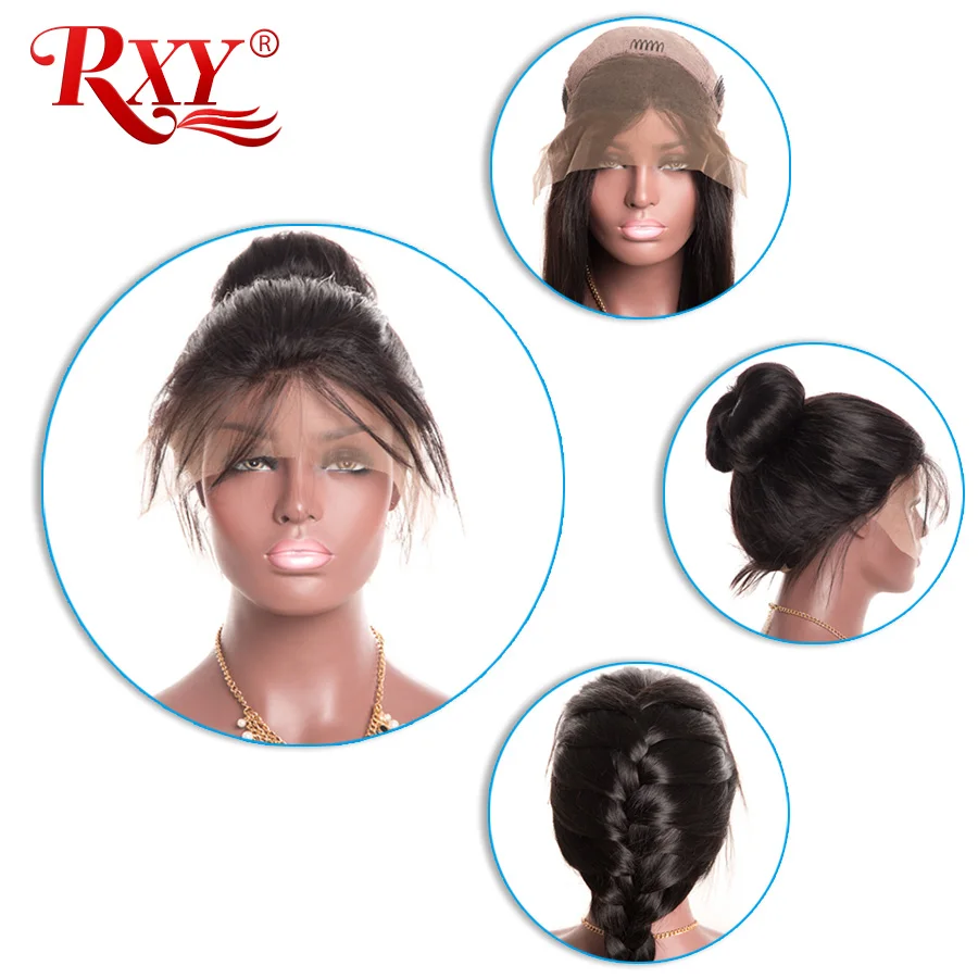 RXY Full Lace Front Human Hair Wigs For Black Women Pre Plucked Full Lace Human Hair Wigs With Baby Hair Peruvian Remy Hair Wig (14)