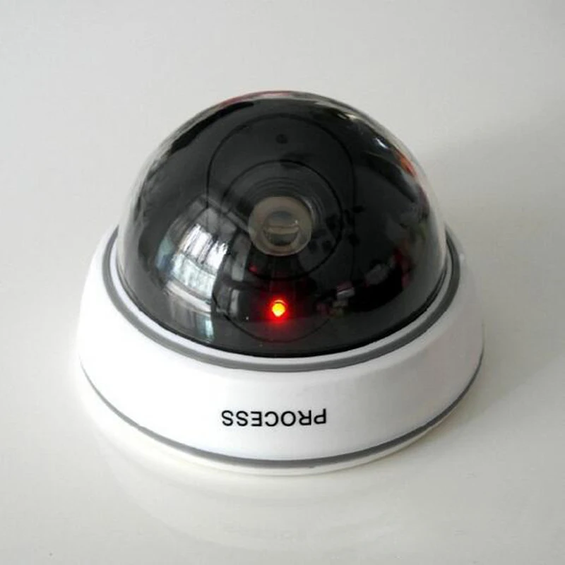 Fake Camera Flicker Blinking LED Indoor Dummy Security Camera CCTV Dome