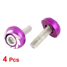 X Autohaux 4 шт. фиолетовый 6 мм с диматром Автомобильный номерной знак Болты шасси крестовые винты
