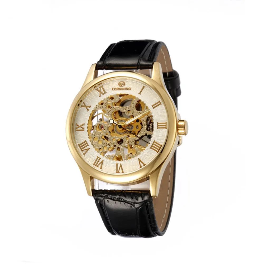 New Fashion Business font b Men s b font font b Mechanical b font Watch PU