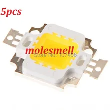 5 шт. 10 Вт Светодиодный Интегрированный Мощный светодиодный теплый белый 9,0 мА 12,0-в-лм 40 мил тайваньские чипы