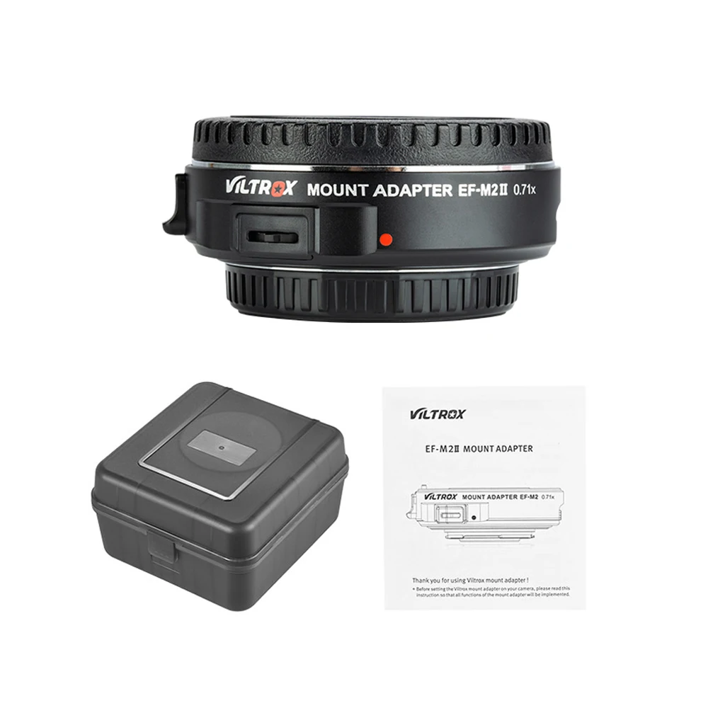 Viltrox EF-M2 AF Авто фокус объектив крепление адаптер кольцо для Canon EOS EF серии линзы кольца для микро четырех третей MTF M4 3 Cam