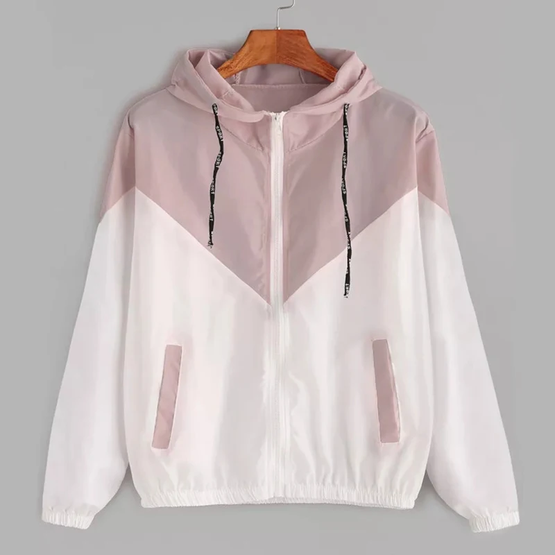 

2019 fall winter new arrival zipper coat hip hop sportswear tracksuits youth long sleeve clothes free style casual jacket women