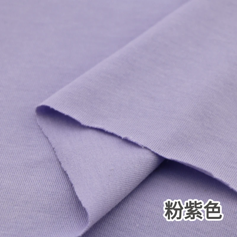 Детская хлопковая трикотажная ткань, хлопковый трикотажный жакет, ткань для шитья, ткань для шитья детской хлопковой одежды на полметра, 50*180 см - Цвет: Фиолетовый