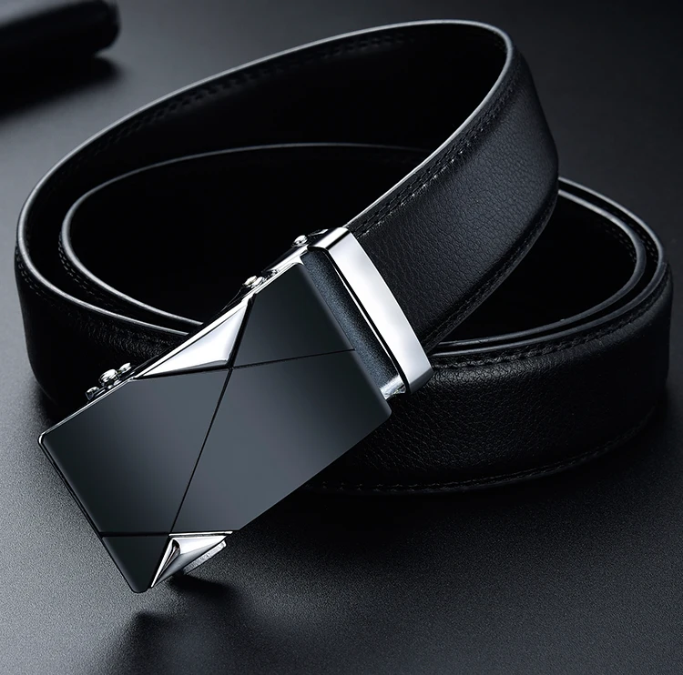 best belts for men [DWTS]Men Belts Metal Automatic Buckle Brand High Quality Belts for Men Famous Brand Luxury Work Business Strap holeless belt