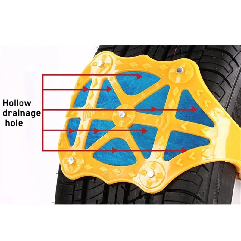 1xWinter противоскользящие цепи для автомобиля SUV снег грязи колеса утолщенные шины сухожилия