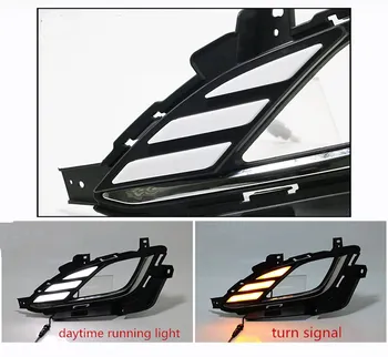 

eOsuns led drl daytime running light for Hyundai Elantra 2012-2013 with yellow turn signal and wireless control