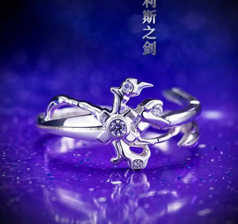 

K Project Isana Yashiro Ring Sword of Damocles 925 Silver Accessories Fashion Jewelry Cos Gift
