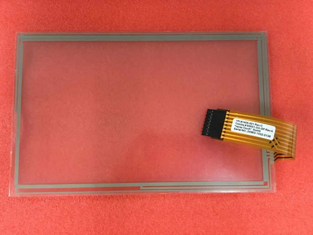 

New touch screen touch glass only touch for panel TPI#1405-001 Rev C Trimble # 83651-XX-SP Rev A