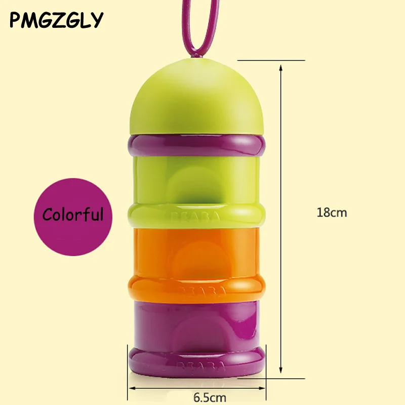3 layers Formula Milk Storage Baby Feeding Box Portable Milk Powder