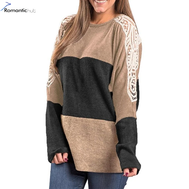 Romantichut harajuku Hoodies 2017 Winter New Fashion Hit Patchwork