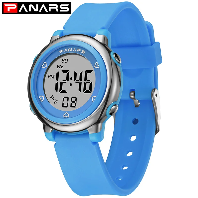 

PANARS Children Digital Sport Student LED Kids Waterproof Watches Fashion Cute Boys Girls Wrist Watch Gift Watch Alarm Men Clock