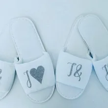 Персонализированные свадебные тапочки, на заказ Тапочки с монограммой, свадебные тапочки. девичьи стаканчики для вечеринки, подарков