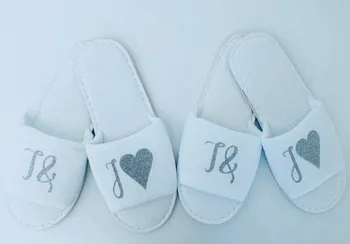 

personalized Wedding Slippers,Custom Monogrammed Slippers,Bridal Party Slippers.Bachelorette party favors gifts