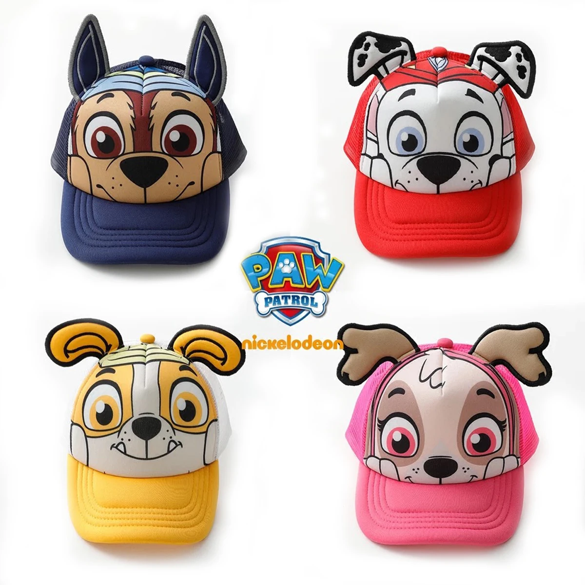 

2019 Genuine PAW Patrol Children's summer caps Cotton Cute Chase Skye Marshall Chapeau Puppy Print Breathable baseball hat
