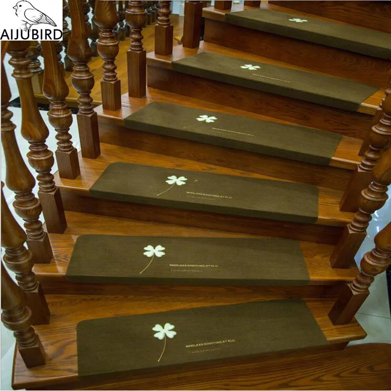 13 шт. Nordic лестницы коврик разбойник ночник противоскользящие вилла дома клей самоклеящиеся вращающийся деревянные лестницы Pad Коврик