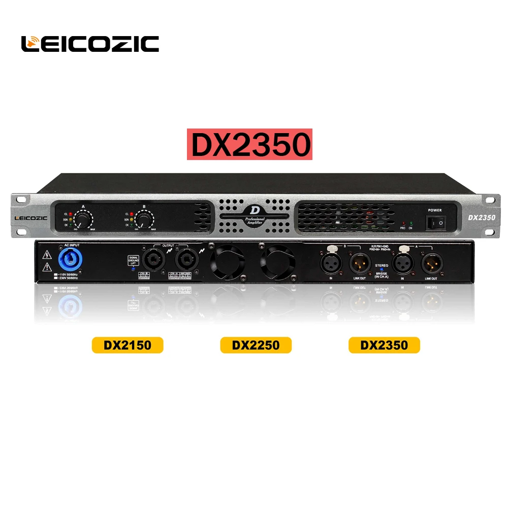 Leicozic DX2350 1u power amplifier music amplifier