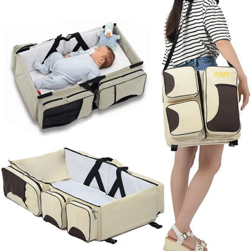 

Multi-function portable Travel Bed Cradle Cot For Newborns Changing Diapers Mummy Pack Bag Newborns Baby Crib