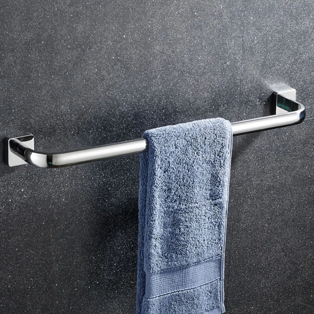 حمام من الفولاذ المقاوم للصدأ جدار الحمام شنت الفضاء لإنقاذ للاستخدام اليومي تخزين قضيب منشفة حامل أرفف المنزلية شنقا بار