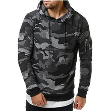 2018 Autumn Winter New Classic Men’s Fashion Leisure Camouflage Men’s Cap Hedge Hoodie