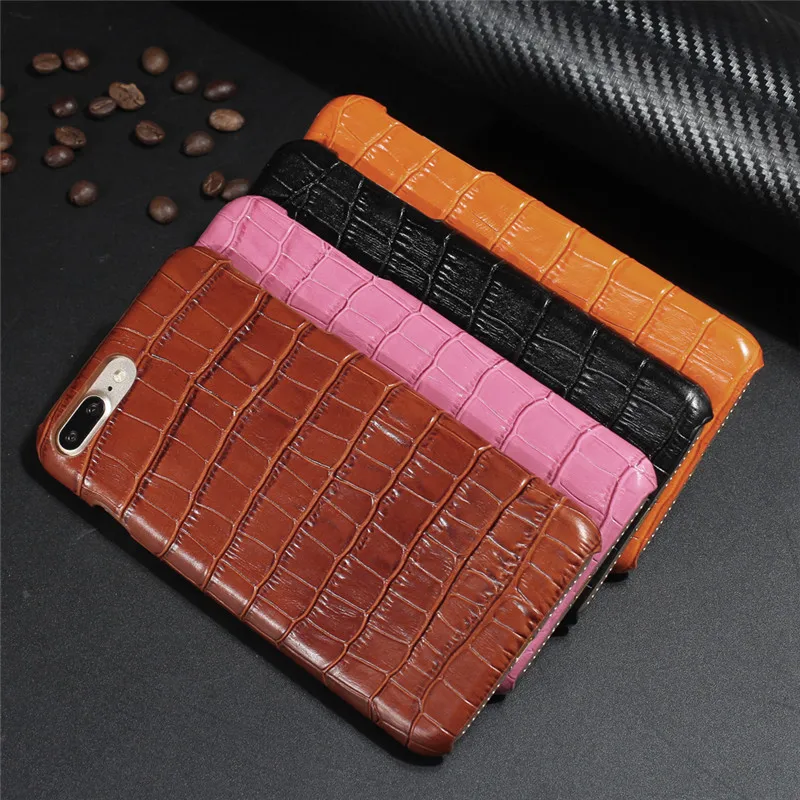

CYBORIS 3D Crocodile Skin Pattern Genuine Leather Back Cover For iphone7 Luxury Cases for iphone7 plus Ultra Slim fashion capa