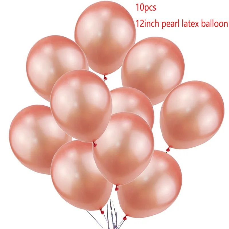 14 шт розовые и золотые воздушные шары набор конфетти воздушные шары для дня рождения вечерние украшения дети взрослые воздушные шары свадебный Декор поставки C6MZ - Цвет: wedding ballons 15