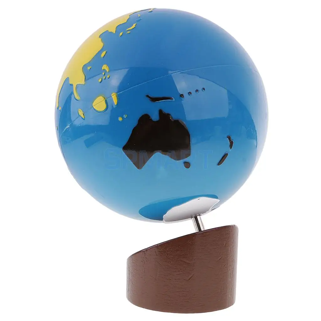 11 Colored Pencil Holder+Geography Globe for Children Montessori Developing Wooden Toy