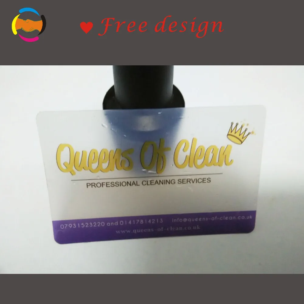 Free shipping High Quality PVC Business card transparent ...