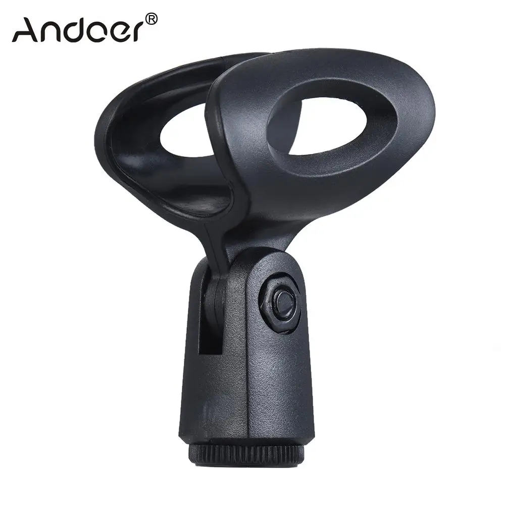 Andoer M-2 пластик 28 мм микрофон зажим держатель w/3/8 &quotвинт отверстие Регулируемый