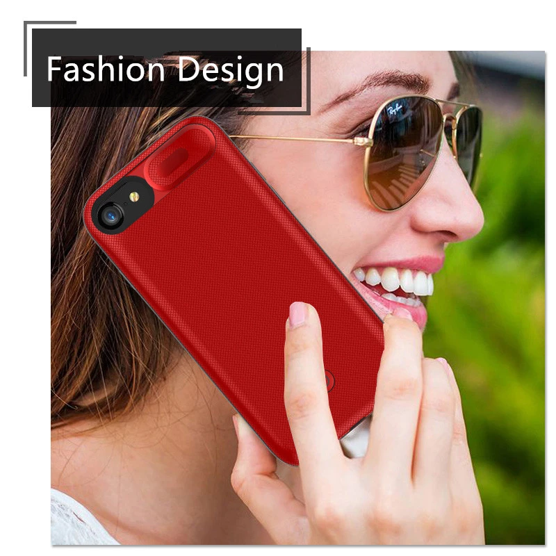

5500mAh Portable Power Bank Charging Case For iPhone 8 7 6 6S 7500mAh Battery Charger Case For iPhone 8 7 6 6S Plus Battery Case