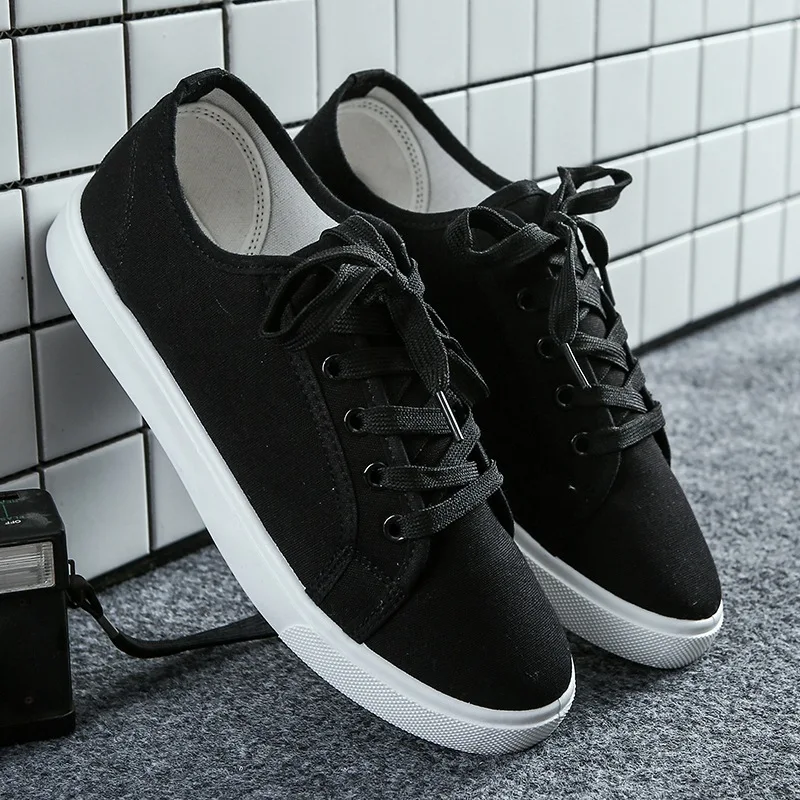 

Wholesale good quality wild flat student canvas shoes female Korean version 2019 spring new DM48