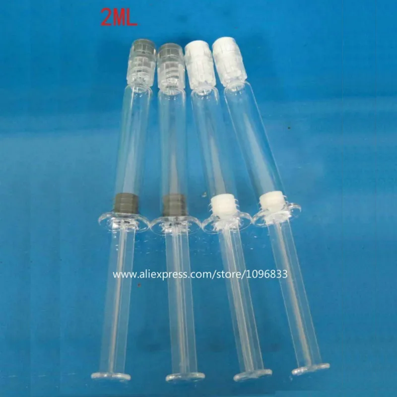  2ML 50pcs 100pcs Cosmetic Syringe Bottle Plastic Essence Packing Tube Empty Cosmetics Refillable Container Clear Small Bottles