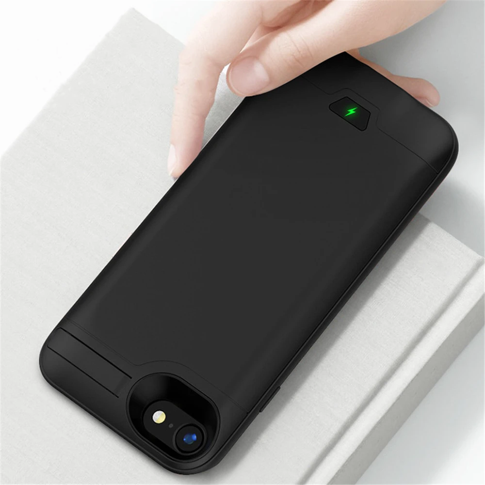 5500/8200 мАч батарея зарядное устройство чехол для iPhone 8/7/6s/6/портативный банк