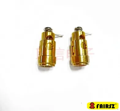 

Cross locking plate screw terminal pure copper gold plated small spring press type wire terminal for speaker/amplifier 50pcs/lot