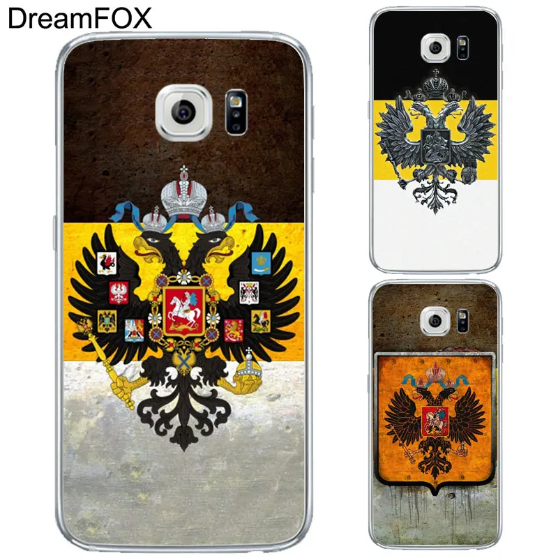 DREAMFOX L233 Russia Emblem Soft TPU Silicone Cover For Samsung Galaxy S5 S6 S7 S8 S9 S10 S11 5G S11E S10E Lite Edge Plus Case |