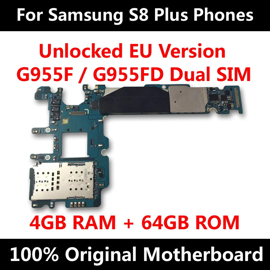 EU Version Original MainBoard For Samsung Galaxy S8 Plus G955F G955FD