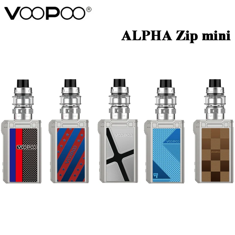 VOOPOO ALPHA Zip Mini Kit 120 Вт на молнии небольшой бокс мод 4400 мАч батарея Vape 4 мл Maat Tank