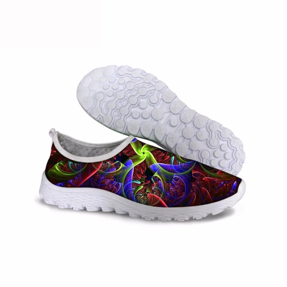 

Noisydesigns Waves Radial pattern printed image customized women shoes spring new fashion sneakers female casual sports footwear