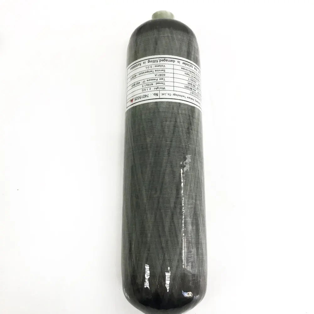 AC103 HPA 4500psi 3L Воздушный бак композитный 300bar газовый баллон для Pcp пневматической