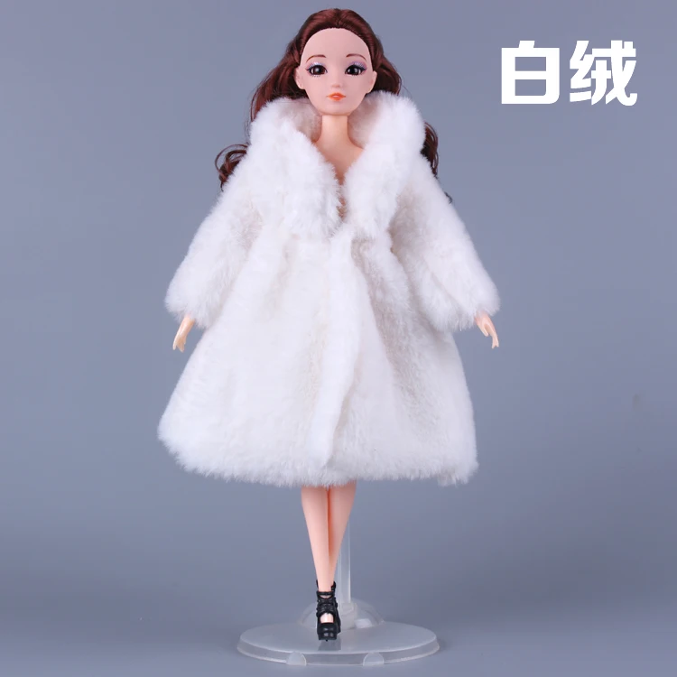 4 цвета, плюшевое пальто, зимняя одежда, одежда для 1/6, BJD Xinyi FR ST, кукла Барби, подарки для девочек