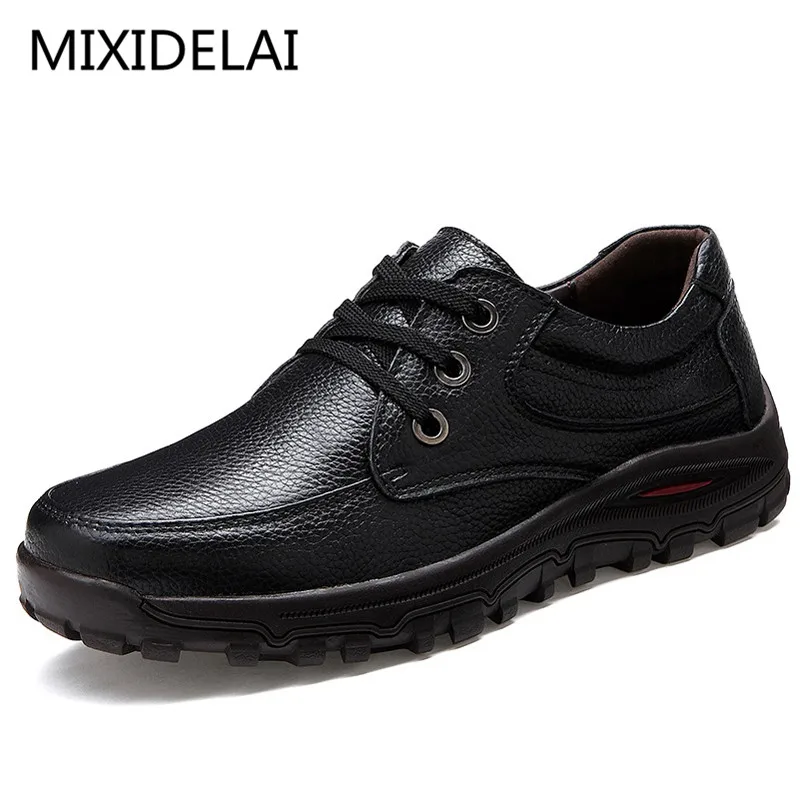 BigSize48GenuineLeatherMenShoesLuxuryBrandCasualMenFlats