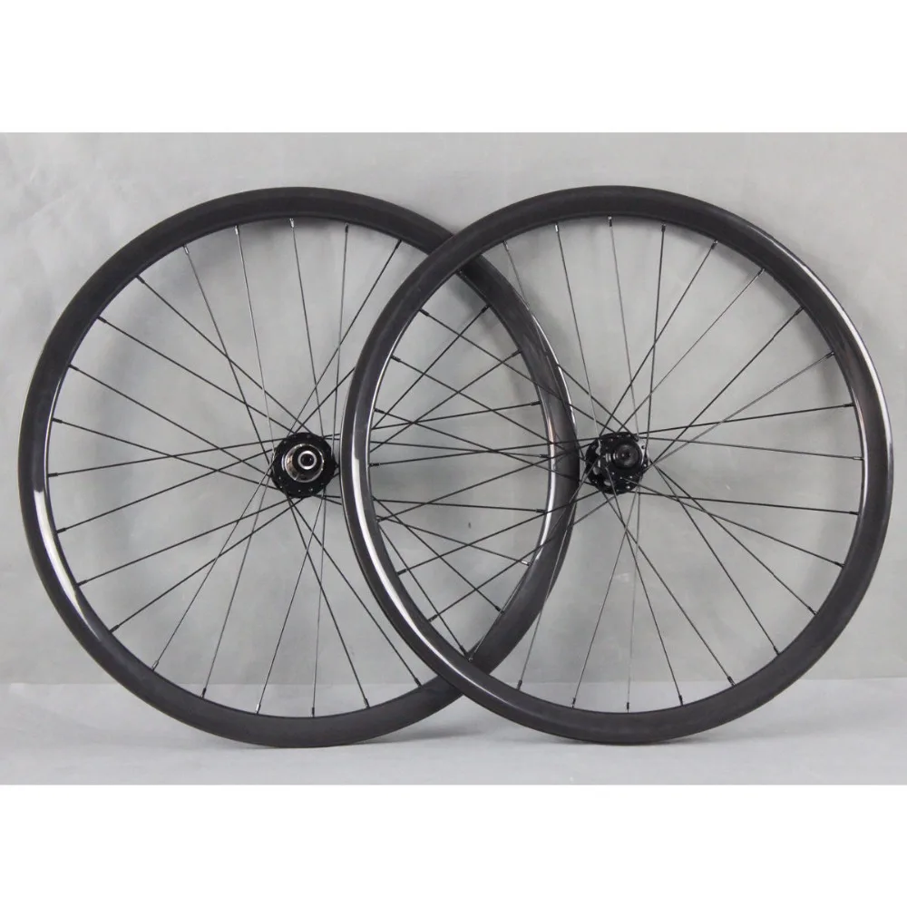 full carbon fiber 26er mtb wheels 650B 3k glossy carbon mountain bike clincher wheels 29er tubeless bicycle wheels