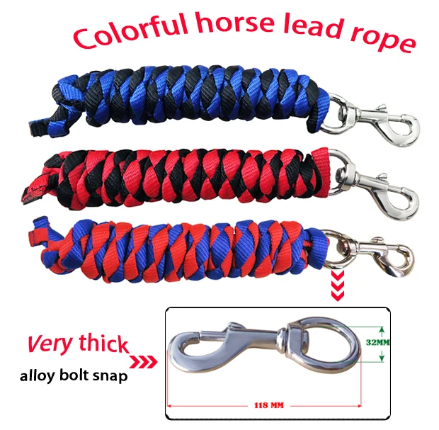 

Free shipping horse lead rope,pet's lead rope,multi color,18MM thick,5 pieces per lot (ROPE1001)