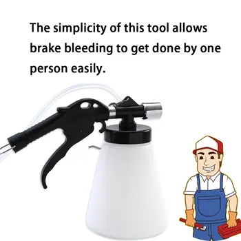 

Car Accessories 1.25L Air Brake Bleeder Kit Pneumatic Brake Clutch 90-120 PSI Vacuum Hydraulic Fluid Fill Bottle Set