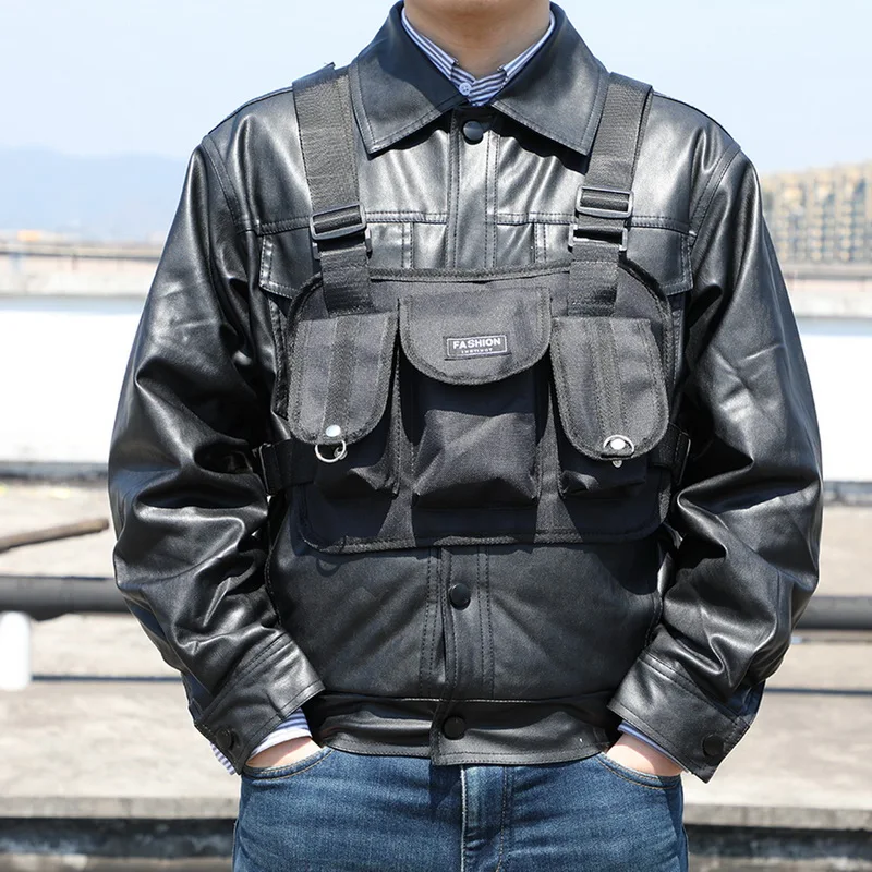 

WENYUJH 2019 Chest Rig Waist Bag Hip Hop Streetwear Functional Tactical Chest Bag Cross Shoulder Bags Bolso Kanye West