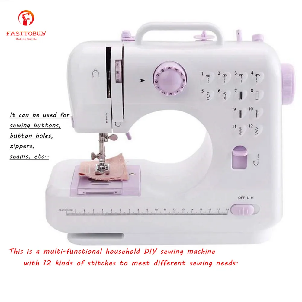 

Multi-functional Household DIY Sewing Machine with 12 Kinds of Stitches to Meet Different Sewing Needs, Easy and Safe to Use